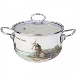 Кастрюля Agness Family House 943-067 2.8 л (белый)