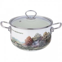 Кастрюля Agness Family House 943-068 3.8 л (белый)