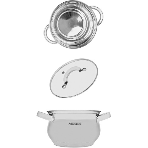 Кастрюля Alberg AL-2105 8 л (серебристый) 2