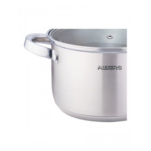 Кастрюля Alberg AL-2123 6.5 л (серебристый) 2