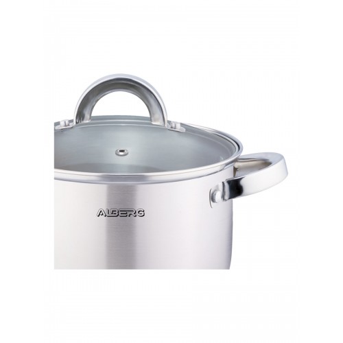Кастрюля Alberg AL-2124 8 л (серебристый) 2