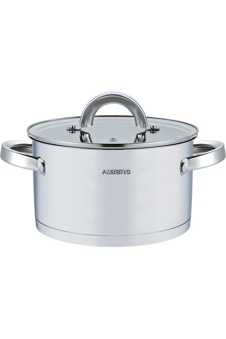 Кастрюля Alberg AL-2130 7.6 л (серебристый) 