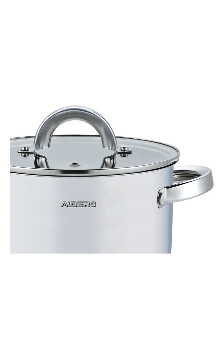 Кастрюля Alberg AL-2130 7.6 л (серебристый) 2