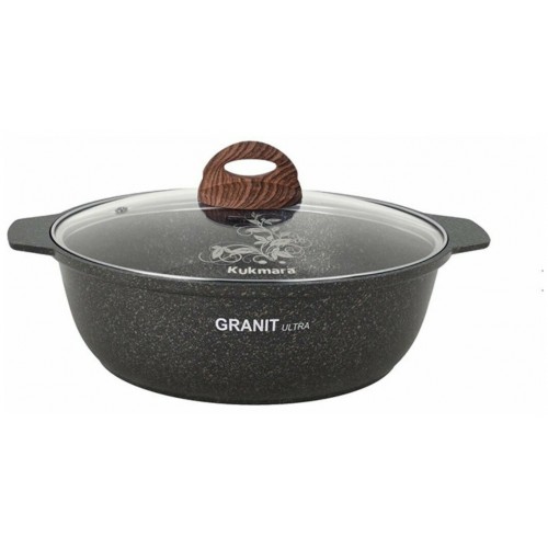 Кастрюля-жаровня Kukmara Granit Ultra Original жго52а 5 л (черный) 4