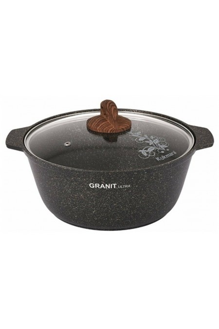Кастрюля-жаровня Kukmara Granit Ultra Original жго52а 5 л (черный) 2