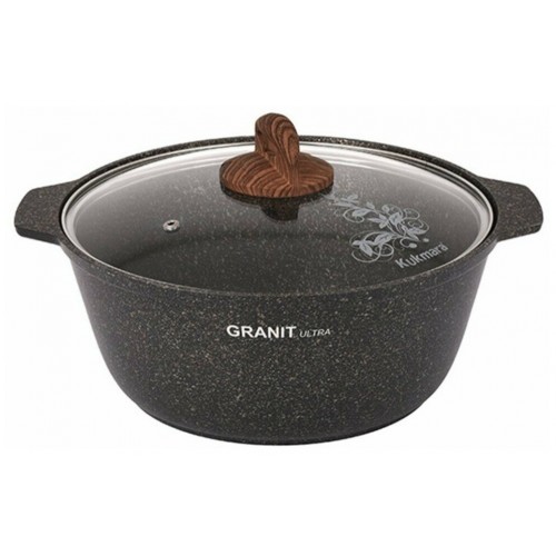 Кастрюля-жаровня Kukmara Granit Ultra Original жго52а 5 л (черный) 9