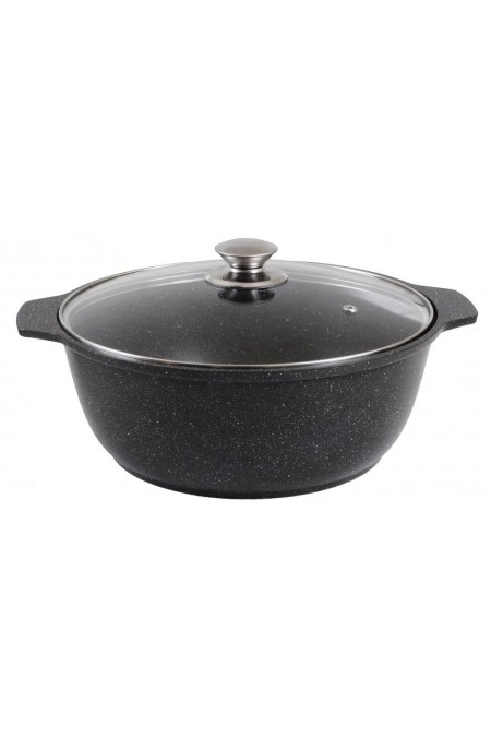 Кастрюля-жаровня Kukmara жмт42а 4 л (черный) 