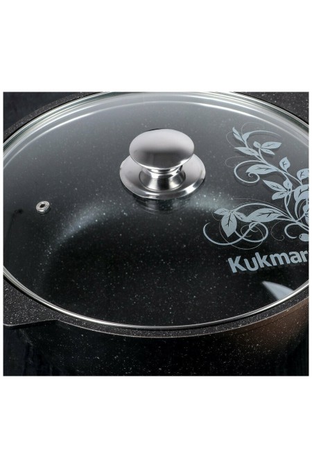 Кастрюля-жаровня Kukmara жмт42а 4 л (черный) 5