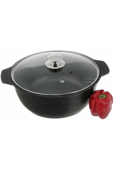 Кастрюля-жаровня Kukmara жмт42а 4 л (черный) 7