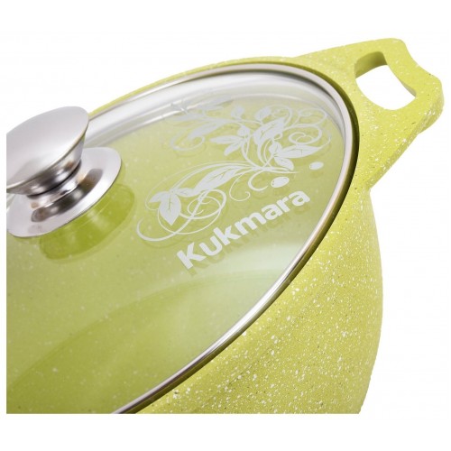 Кастрюля-жаровня Kukmara Trendy style 4 л (лайм) 1