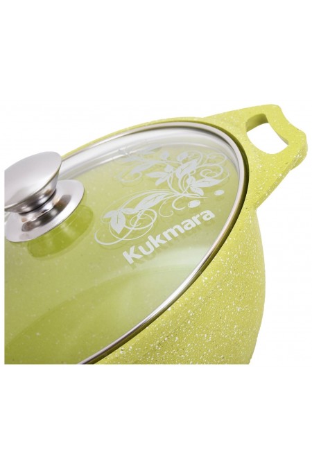 Кастрюля-жаровня Kukmara Trendy style 4 л (лайм) 2
