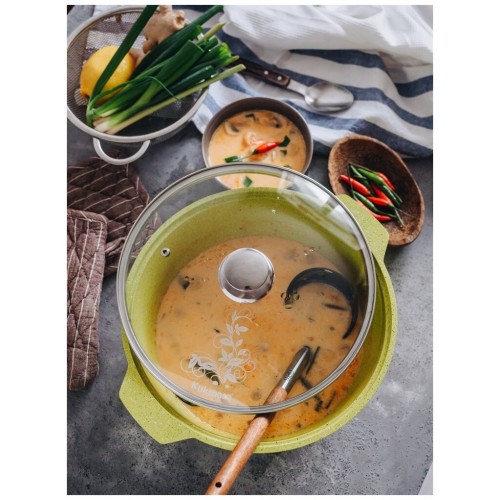 Кастрюля-жаровня Kukmara Trendy style 4 л (лайм) 2