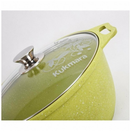 Кастрюля-жаровня Kukmara Trendy style 4 л (лайм) 3