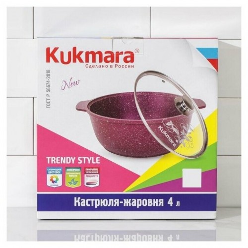 Кастрюля-жаровня Kukmara Trendy style ж41tsml 4 л (малахит) 5