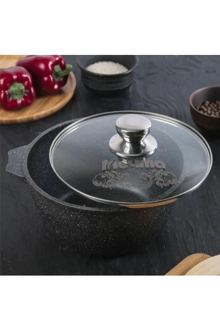 Кастрюля-жаровня Мечта Гранит 2 л (черный) 