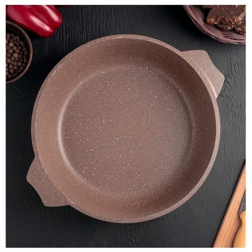 Кастрюля-жаровня Мечта Гранит Brown 34806 4 л (коричневый) 2