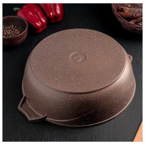 Кастрюля-жаровня Мечта Гранит Brown 34806 4 л (коричневый) 3