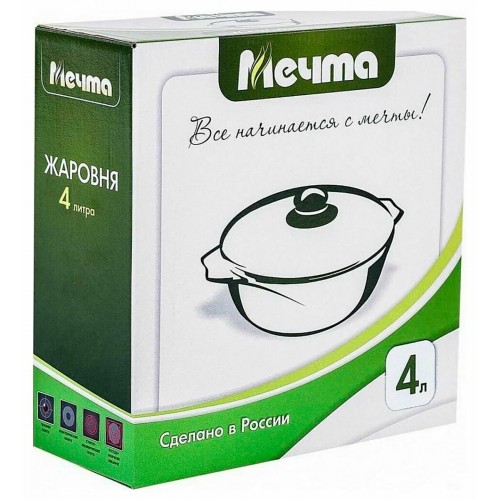 Кастрюля-жаровня Мечта Гранит Brown 34806 4 л (коричневый) 5