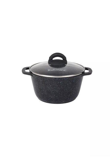 Кастрюля Kukmara Granit Black кгч25а 2.5 л (черный гранит) 1