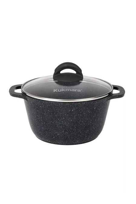 Кастрюля Kukmara Granit Black кгч35а 3.5 л (черный гранит) 