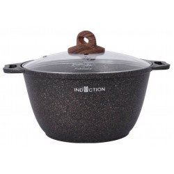 Кастрюля Kukmara Granit ultra Induction кгои22а с крышкой 2 л (черный)