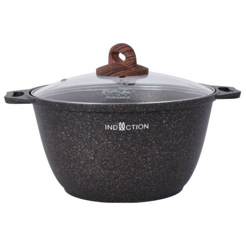 Кастрюля Kukmara Granit ultra Induction кгои22а с крышкой 2 л (черный) 