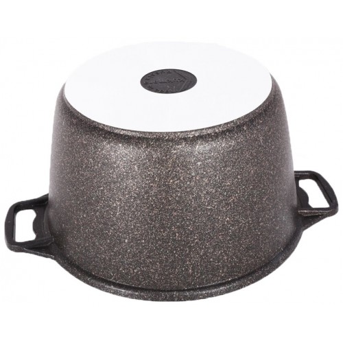 Кастрюля Kukmara Granit ultra кго82а со стеклянной крышкой 8 л (черный) 2