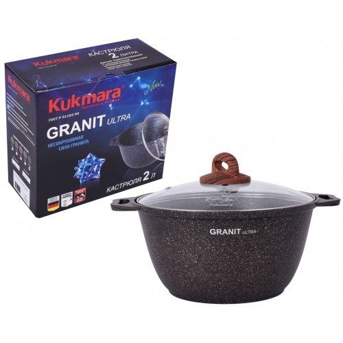 Кастрюля Kukmara кго22а 2 л (черный) 3