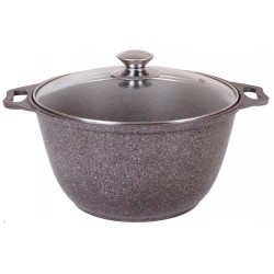 Кастрюля Kukmara кмк32а 3 л (кофейный мрамор)