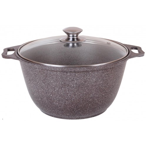 Кастрюля Kukmara кмк32а 3 л (кофейный мрамор) 