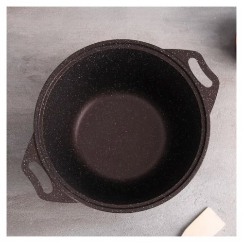 Кастрюля Kukmara кмк32а 3 л (кофейный мрамор) 3