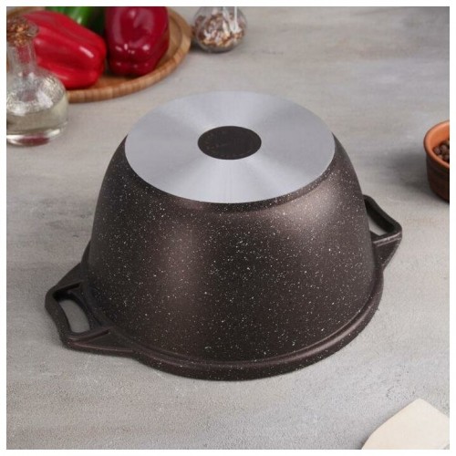 Кастрюля Kukmara кмк32а 3 л (кофейный мрамор) 6