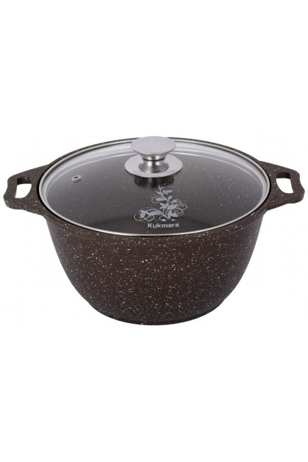 Кастрюля Kukmara КМТ22а 2 л (темный мрамор) 