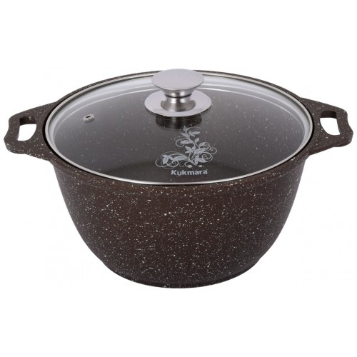 Кастрюля Kukmara КМТ22а 2 л (темный мрамор) 