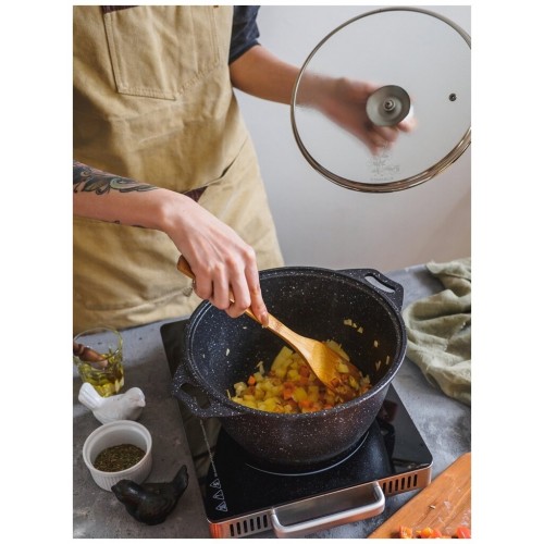 Кастрюля Kukmara КМТ32а 3 л (темный мрамор) 1