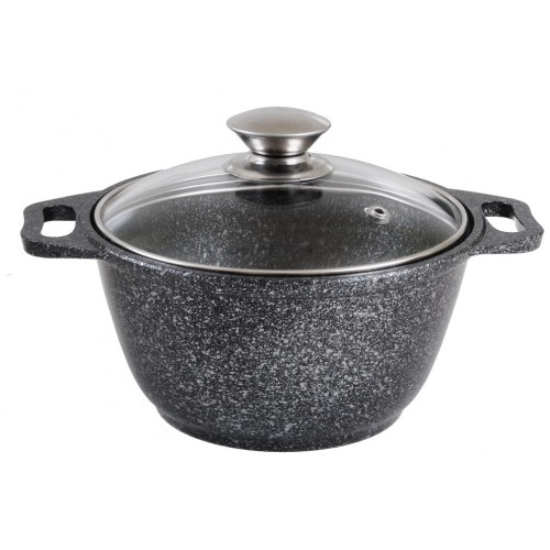 Кастрюля Kukmara Marble Induction кмти22а 2 л (темный мрамор) 