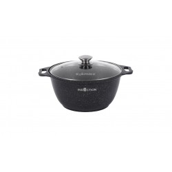 Кастрюля Kukmara Marble Induction кмти22а 2 л (темный мрамор)