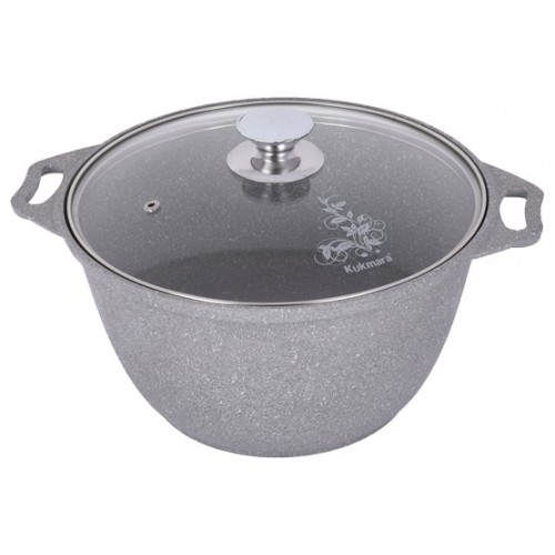 Кастрюля Kukmara Мраморная 2 л (светлый мрамор) 