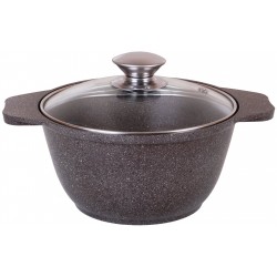 Кастрюля Kukmara Мраморная Кмк12а 1 л (кофейный мрамор)
