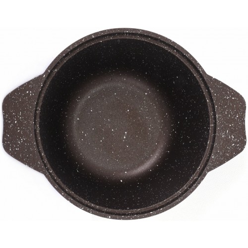 Кастрюля Kukmara Мраморная Кмк12а 1 л (кофейный мрамор) 6