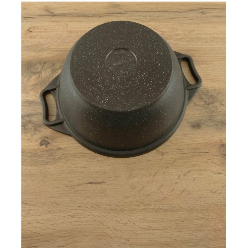 Кастрюля Kukmara Мраморная кмт102-1а со стеклянной крышкой 10 л (темный мрамор) 9