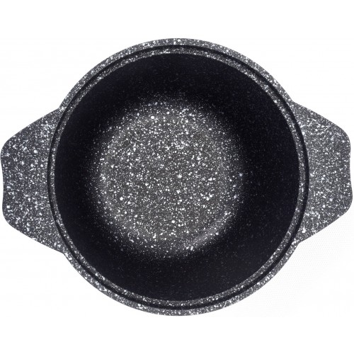 Кастрюля Kukmara Мраморная кмт12а со стеклянной крышкой 1 л (темный мрамор) 8