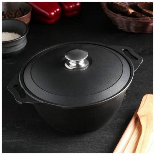 Кастрюля Kukmara Традиция к30а 3 л (черный) 5