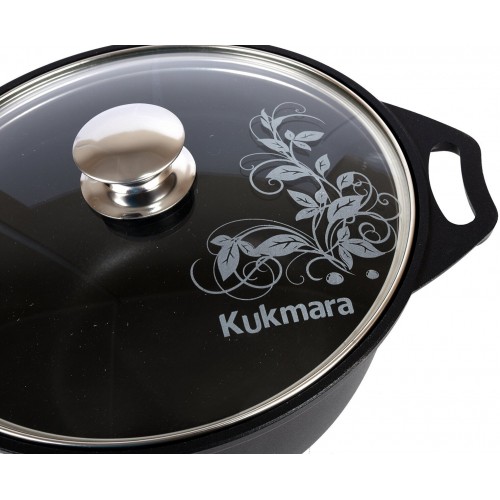 Кастрюля Kukmara Традиция к31а со стеклянной крышкой 3 л (черный) 4