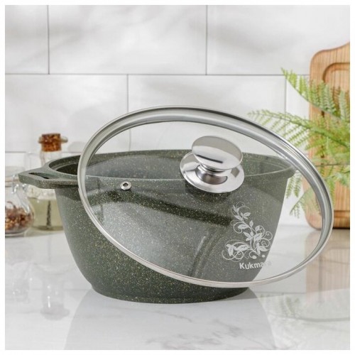 Кастрюля Kukmara Trendy style 3 л (малахит) 1