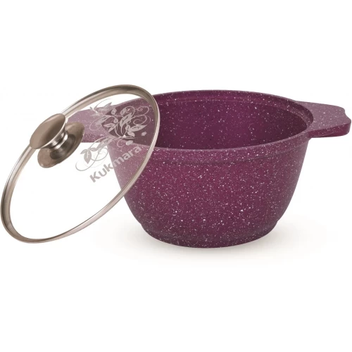 Кастрюля Kukmara Trendy style к11tsr с крышкой 1 л (розовый) 