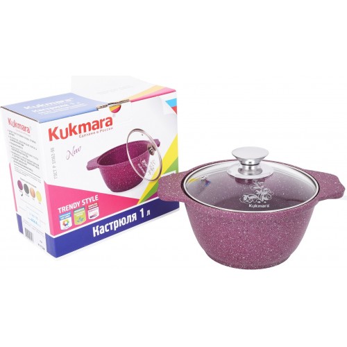 Кастрюля Kukmara Trendy style к21tsr 2 л (розовый) 9