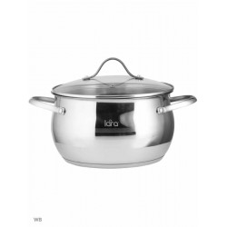 Кастрюля LARA Apple LR02-35 6.1 л (серебристый)