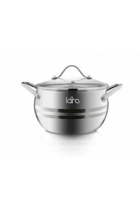 Кастрюля LARA Apple LR02-35 6.1 л (серебристый) 8