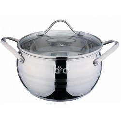 Кастрюля LARA Apple LR02-361 9.2 л (серебристый)